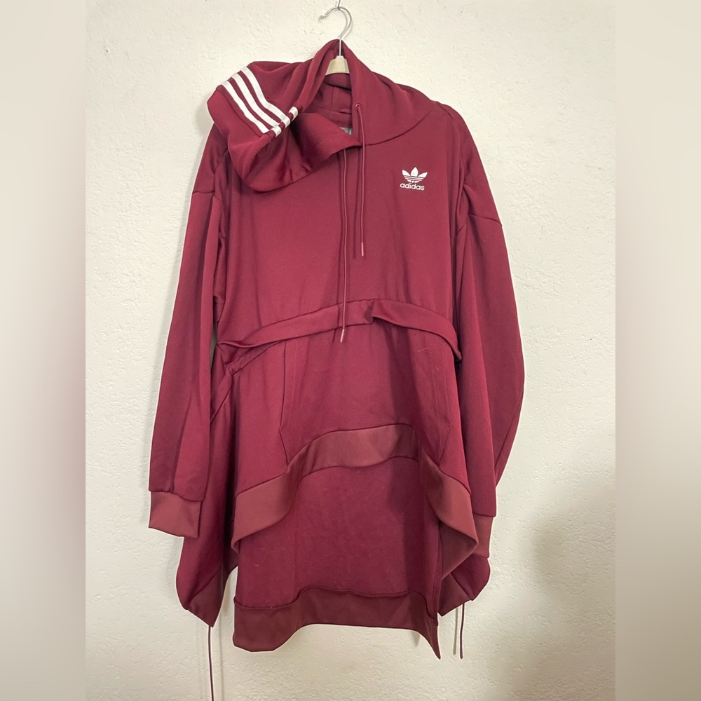 Adidas JKOI Oversized Hoodie | SIZE Medium FT9889 | maroon